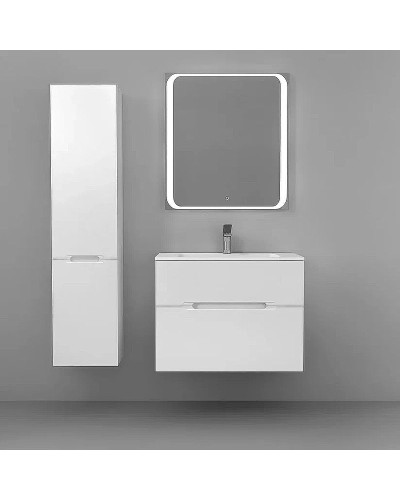 Тумба под раковину Jorno Modul 80 Mоl.01.77/P/W подвесная Белый глянец