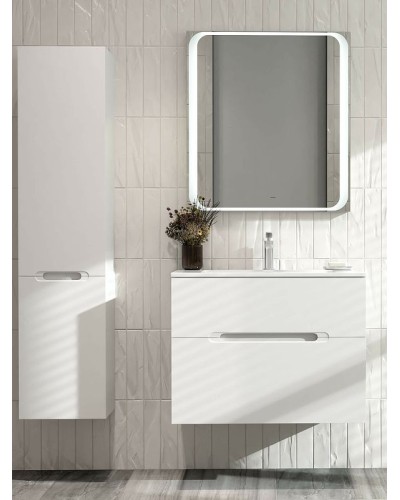 Тумба под раковину Jorno Modul 80 Mоl.01.77/P/W подвесная Белый глянец