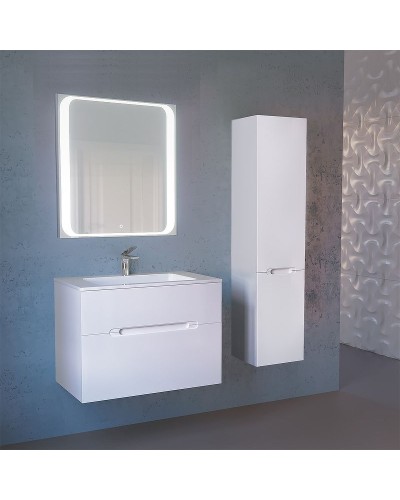 Тумба под раковину Jorno Modul 80 Mоl.01.77/P/W подвесная Белый глянец