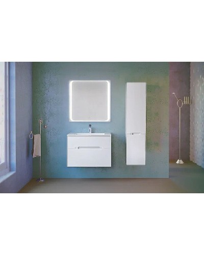 Тумба под раковину Jorno Modul 80 Mоl.01.77/P/W подвесная Белый глянец