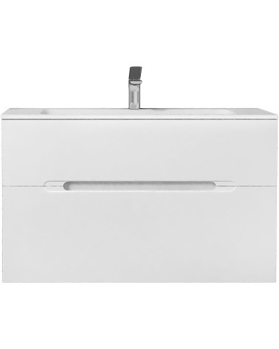 Тумба под раковину Jorno Modul 100 Mоl.01.97/P/W подвесная Белый глянец