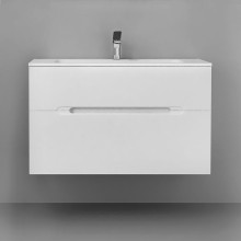 Тумба под раковину Jorno Modul 100 Mоl.01.97/P/W подвесная Белый глянец