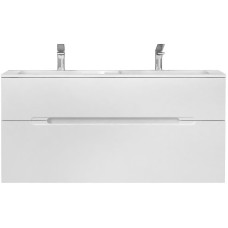 Тумба под раковину Jorno Modul 120 Mоl.01.122/P/W подвесная Белый глянец