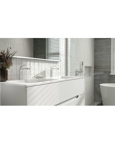 Тумба под раковину Jorno Modul 120 Mоl.01.122/P/W подвесная Белый глянец