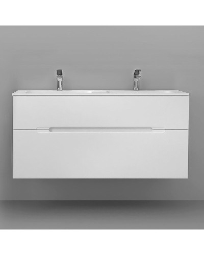 Тумба под раковину Jorno Modul 120 Mоl.01.122/P/W подвесная Белый глянец