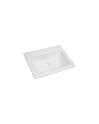 Пайн - 60 Тумба прямая подвесная (Дуб Уайт Ревер) / раковина