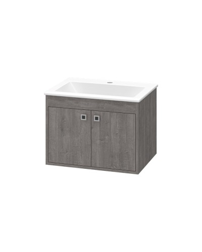 Пайн - 60 Тумба прямая подвесная (Дуб Уайт Ревер) / раковина