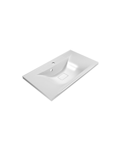 Амбра - 70 тумба прямая черная матовая / раковина