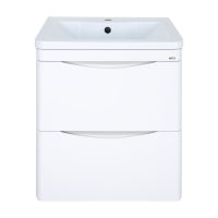 Атлантик - 60 Тумба подвесная с 2 ящ. закруг. края