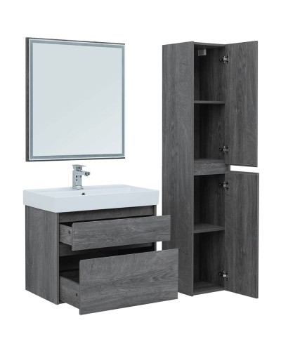 Тумба под раковину Aquanet Nova Lite 75 242273 подвесная Дуб рошелье