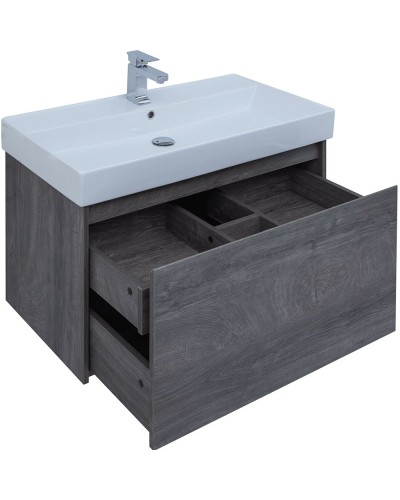 Тумба под раковину Aquanet Nova Lite 90 242269 подвесная Дуб рошелье