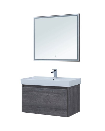 Тумба под раковину Aquanet Nova Lite 90 242269 подвесная Дуб рошелье