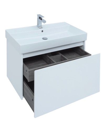 Тумба под раковину Aquanet Nova Lite 90 242257 подвесная Белая