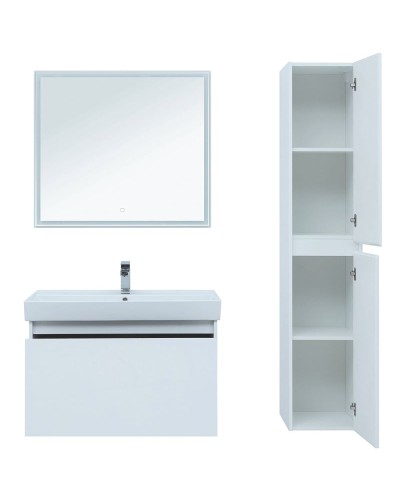 Тумба под раковину Aquanet Nova Lite 90 242257 подвесная Белая