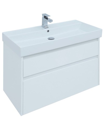 Тумба под раковину Aquanet Nova Lite 90 242268 подвесная Белая