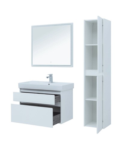 Тумба под раковину Aquanet Nova Lite 90 242268 подвесная Белая