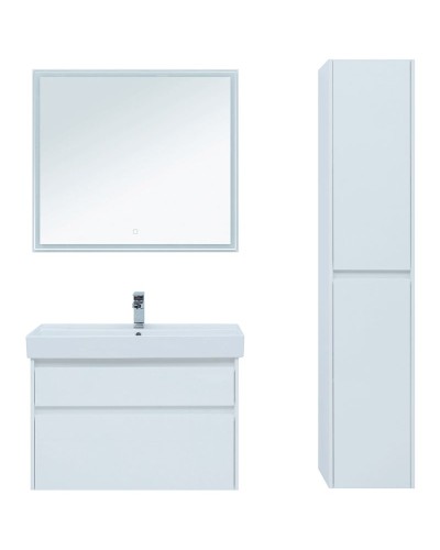 Тумба под раковину Aquanet Nova Lite 90 242268 подвесная Белая