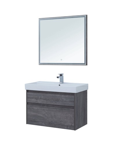 Тумба под раковину Aquanet Nova Lite 90 242267 подвесная Дуб рошелье