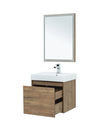 Тумба под раковину Aquanet Nova Lite 60 249511 подвесная Дуб рустикальный