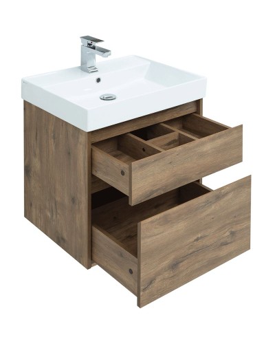 Тумба под раковину Aquanet Nova Lite 60 249512 подвесная Дуб рустикальный