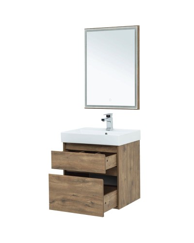 Тумба под раковину Aquanet Nova Lite 60 249512 подвесная Дуб рустикальный