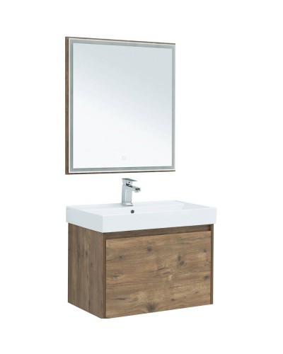 Тумба под раковину Aquanet Nova Lite 75 249514 подвесная Дуб рустикальный