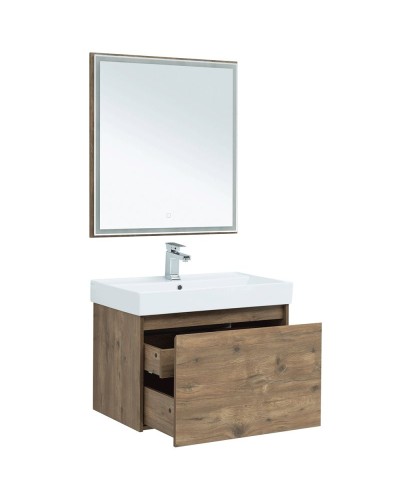 Тумба под раковину Aquanet Nova Lite 75 249514 подвесная Дуб рустикальный