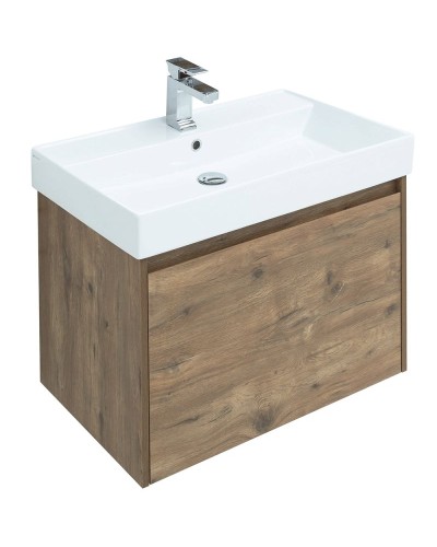 Тумба под раковину Aquanet Nova Lite 75 249514 подвесная Дуб рустикальный