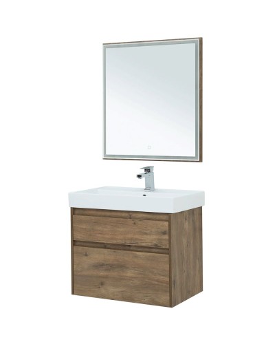 Тумба под раковину Aquanet Nova Lite 75 249515 подвесная Дуб рустикальный