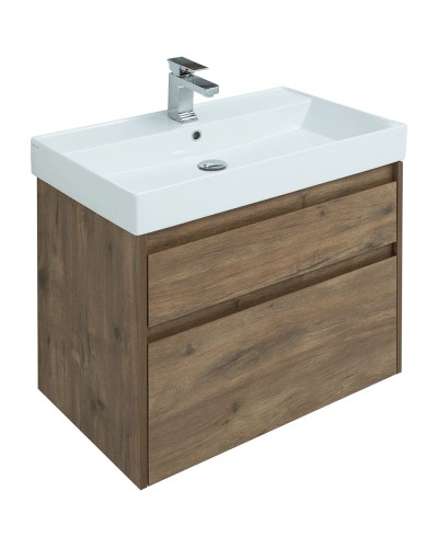 Тумба под раковину Aquanet Nova Lite 75 249515 подвесная Дуб рустикальный