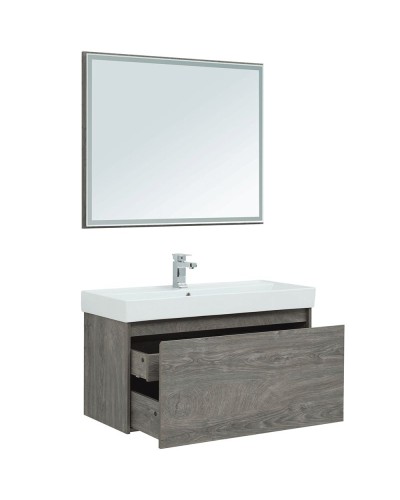 Тумба под раковину Aquanet Nova Lite 100 242579 подвесная Дуб рошелье