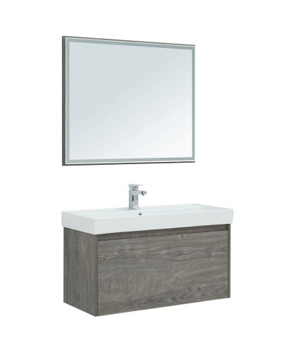 Тумба под раковину Aquanet Nova Lite 100 242579 подвесная Дуб рошелье