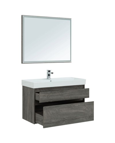 Тумба под раковину Aquanet Nova Lite 100 242582 подвесная Дуб рошелье