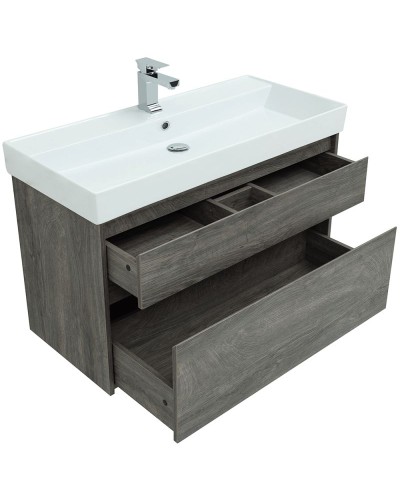 Тумба под раковину Aquanet Nova Lite 100 242582 подвесная Дуб рошелье