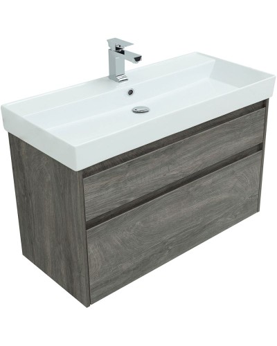 Тумба под раковину Aquanet Nova Lite 100 242582 подвесная Дуб рошелье