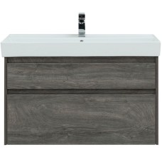 Тумба под раковину Aquanet Nova Lite 100 242582 подвесная Дуб рошелье