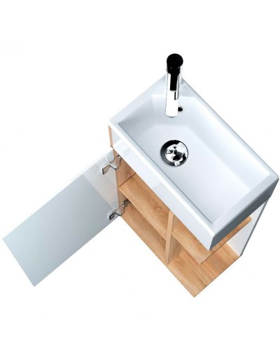 Тумба с раковиной 1MarKa Laura 40Н L У85930 Дуб сонома Белый