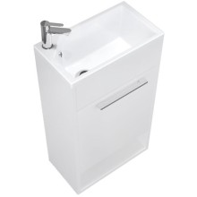 Тумба с раковиной 1MarKa Lira 40Н L У85921 Белая глянцевая