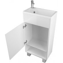 Тумба с раковиной 1MarKa Lira 40Н L У85921 Белая глянцевая