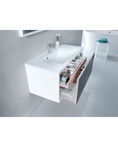 Тумба под раковину Marka One Seattle 90П У72804 подвесная Mosaic Classic Black