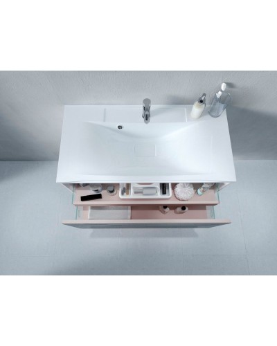 Тумба под раковину Marka One Seattle 90П У72804 подвесная Mosaic Classic Black