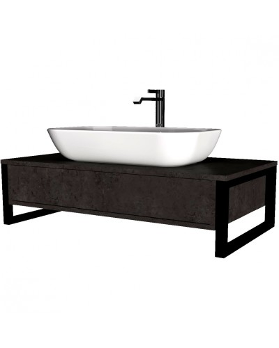 Тумба под раковину 1MarKa Grunge Loft 90П У85849 подвесная Бетон темно-серый