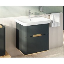 Тумба с раковиной Vitra Sento 65 60834 подвесная Антрацит матовый