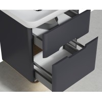 Тумба с раковиной Vitra Sento 65 60834 подвесная Антрацит матовый