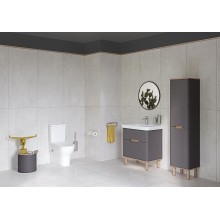 Тумба с раковиной Vitra Sento 65 60834 подвесная Антрацит матовый