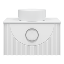 Ярина - 80 Тумба подвесная 2 дв. белая мат. эмаль