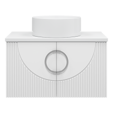 Ярина - 80 Тумба подвесная 2 дв. белая мат. эмаль