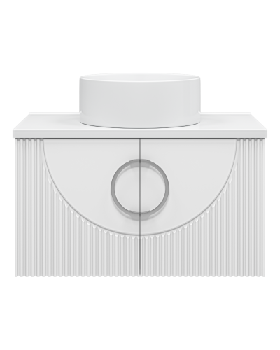 Ярина - 80 Тумба подвесная 2 дв. белая мат. эмаль