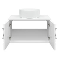 Ярина - 80 Тумба подвесная 2 дв. белая мат. эмаль