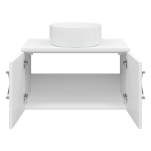 Ярина - 80 Тумба подвесная 2 дв. белая мат. эмаль